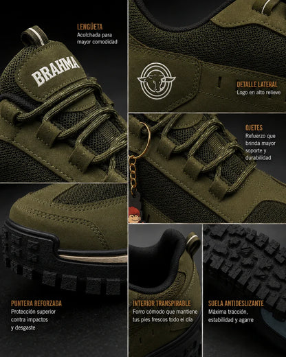 Zapatos Brahma Moster + Gorra de Regalo - Oferta Exclusiva Con 70% de Descuento 🎁